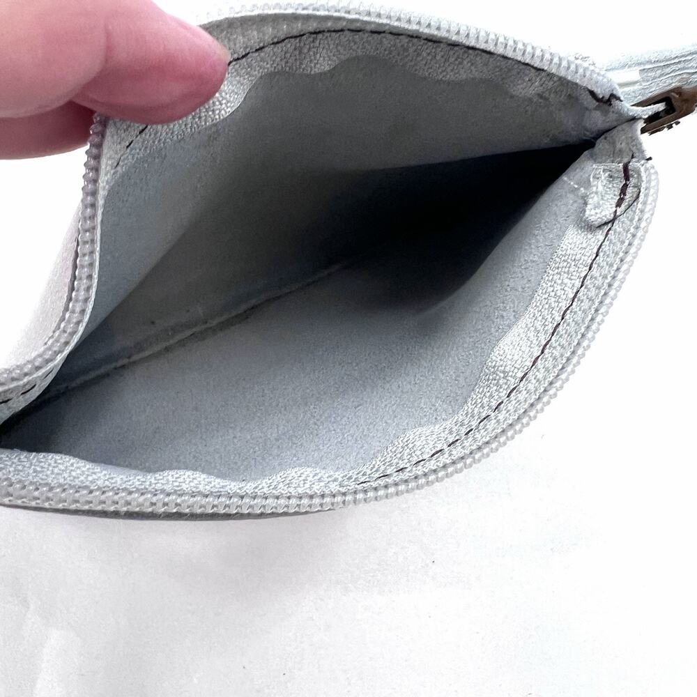 Corium White Leather Wristlet Clutch Bag Made in Argentina NEW - Picture 5 of 5
